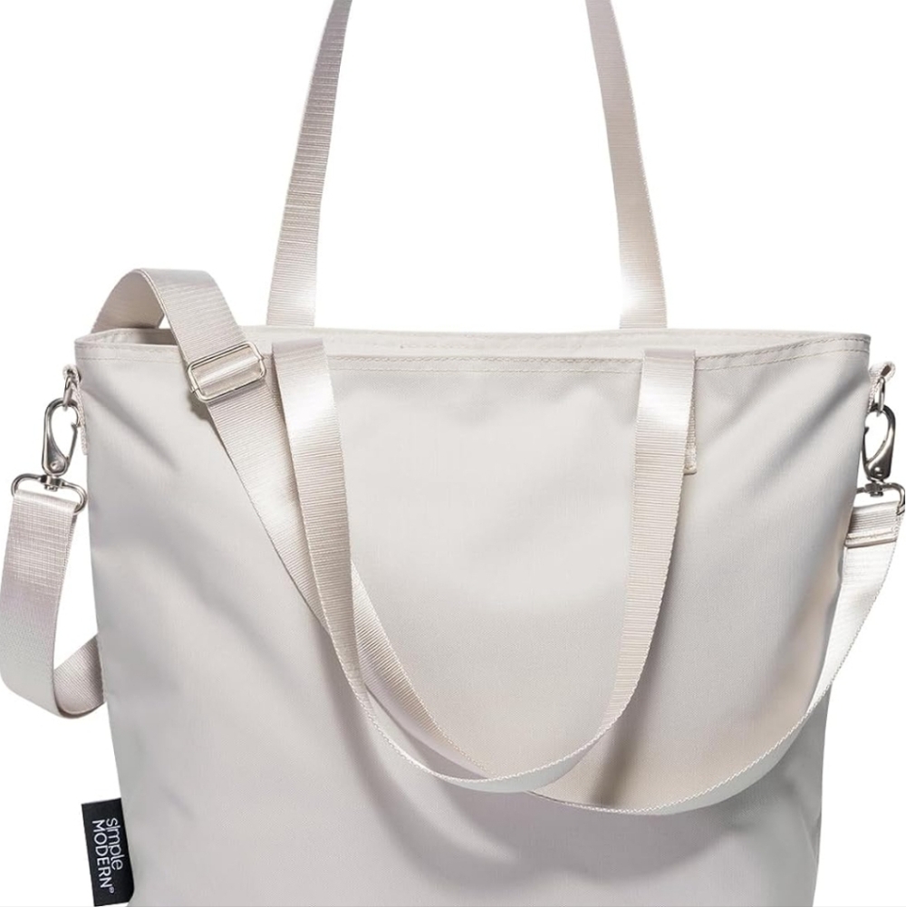 Light Pink Simple Modern Tote - Medium